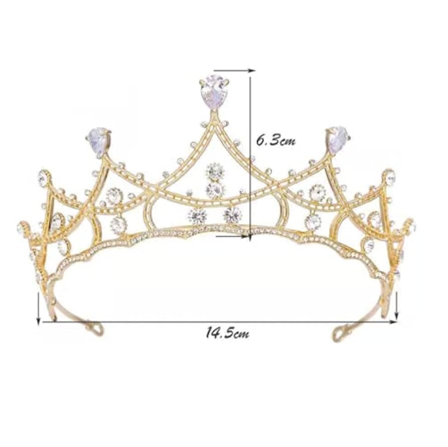 Amazon.co.jp: YOVEKAT プリンセスクラウンヘッドティアラ結婚式